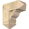 Ekena Millwork Funston Arts and Crafts Rough Sawn Bracket w/ Offset Brace, Douglas Fir, 8"W x 18"D x 18"H BKT0806X18X18FST03RDF - alternate 1